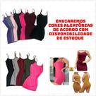 KIT C/10 Vestido Canelado De Alcinha Curto