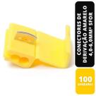 Kit c/100 conectores de derivação amarelo 4,0-6,0mm² sfor