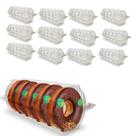 Kit C/100 Embalagem Descartável Delivery Para Donuts 10x25cm