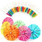 kit c/100 Enfeite Drink/bebidas/coquetel Guarda-chuva No Palito