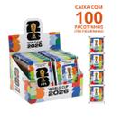 Kit c/ 100 envelopes de figurinha copa do mundo 2026