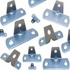 Kit C/ 100 Peças - Cantoneira Para Moveis 3 Furos Zincada