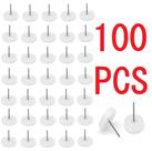 Kit C/ 100 Sapata Para Pés De Móveis C/ Prego Deslizante