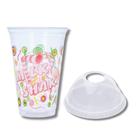 Kit c/ 100 un. de copo p/ milk shake 550 ml. 100 un. de tampa bolha c/ furo p/ copo 440, 550 e 660 ml.