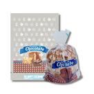 Kit c/ 100 un de saco plastico p/ panetone de chocolate 500g