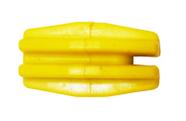 Kit c/ 100PC Isolador Castanha Maxion Amarela - Fuzil