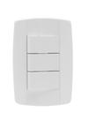 Kit c/ 10PC Conj Placa 4x2 Inter 3 Tecla Simpl Paral 10a 250v Lev Ilumi