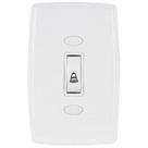 Kit c/ 10PC Conj Placa 4x2 Pulsador Campainha 6a 250v Safira - Ilumi