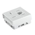 Kit c/ 10PC Modulo Tomada Telefone Rj 11 - Slim