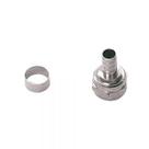 Kit c/ 10PT Conector Metal Com Anel Niquelado Rg59u Com 30un - Interneed
