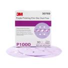 Kit c/ 10un Disco 3M Hookit P1000 152mm Purple Sem Furo Kit c/ 10un Disco 3M Hookit P1000 152mm Purple Sem Furo
