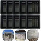 Kit c 10un Forma Molde Base Matriz Elemento Vazado 30x30x9 Trançado p Parede Muro Estético Concreto