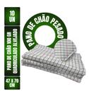 Kit C/ 10un Pano De Chão Xadrez Quadriculado Encorpado Grande - Neves - Pesado 100g 47x70cm