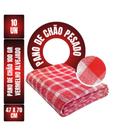 Kit C/ 10un Pano De Chão Xadrez Vermelho Encorpado Grande - Neves - Pesado 100g 47x70cm
