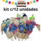 Kit c/12 Espantalho Decoração Festa Junina 39cm palito 70637