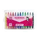 Kit C/12 Giz de Cera Retrátil Rebecca Bonbon Tradicionais