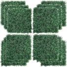 Kit C/12 Jardim Vertical Artificial Placa Buchinho 60x40cm