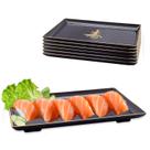 Kit C/ 12 Kakazura Prato Retangular Preto Ideograma Japonês