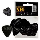 Kit C/12 Palhetas Violão Cavaquinho Nig 0,50+Porta Palhetas