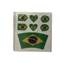 Kit C/12 Tattoo Brasil Tatuagem Corpo Copa Mundo Futebol