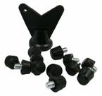 Kit c/12 Travas Chuteira Color nylon Adidas 8mm - Kanxa