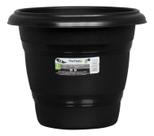 Kit c/ 12 Vaso Redondo Bella Fiore Em Plastico Preto No17 - Kit c/ 12 Vaso Redondo Bella Fiore Em Plastico Preto No17 -