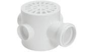 Kit c/ 12PC Caixa sifonada 3entradas n69 redonda alu 100x100x50- amanco