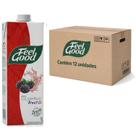 Kit c/ 12x Chá Vermelho c/ Amora Zero Calorias FEEL GOOD 1L