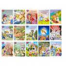 Kit C/ 15 Mini Livros Clássicos da Literatura Fábulas Histórias SORTIDO