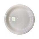 Kit C/15 Pratos Branco Raso 25cm De Cerâmica