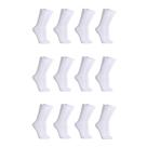 Kit C/18 Pares de Meias Sociais Microfibra - Branco