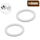 Kit c/2 Anel De Borracha Para Cafeteira Italiana 9 Xícaras