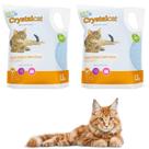 Kit c/2 areia crystalcat microcristais elo imports