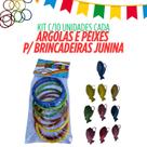 kit c/2 Argola/peixe c/10 cada Festa Junina Jogo Barraca