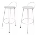 Kit C/ 2 Banqueta Tradicional 70 Cm Branco Kit C/ 2 Banqueta Tradicional 70 Cm Branco