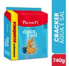 Kit c/ 2 Biscoito Agua e Sal Parati Pacote 740g Kit c/ 2 Biscoito Agua e Sal Parati Pacote 740g