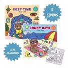 Kit C/2 Bobbie Goods Livro De Colorir Cozy Time Comfy Days