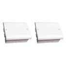 Kit C/2 - Caixa Passagem Pvc 22X18 Perlex Embutir