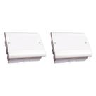 Kit C/2 - Caixa Passagem Pvc 22X18 Perlex Embutir Kit C/2 - Caixa Passagem Pvc 22X18 Perlex Embutir