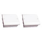 Kit C/2 - Caixa Passagem Pvc Perlex Embutir 18X22X08 3908 Kit C/2 - Caixa Passagem Pvc Perlex Embutir 18X22X08 3908