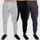 Kit C/ 2 Calças De Moletom Peluciado Masculina Estilo Jogger
