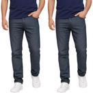 Kit C/2 Calças Jeans Masculina para Trabalho 100% Algodão Reforçada Premium