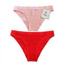 Kit c/ 2 calcinhas p b+ rosa/rosa