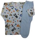 Kit C/2 Camiseta Manga Longa + Mijão Roupas de Bebê Promoção