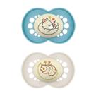 Kit c/ 2 Chupetas Night & Day Mam +6m Tam2 Azul CH22321