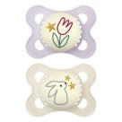 Kit c/ 2 Chupetas Night Mam 0-6m Tam1 Rosa CH22222