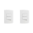 Kit C/2 - Conjunto Peesa Alfa 1505B 2 interruptores Paral...