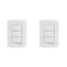 Kit C/2 - Conjunto Peesa Alfa 1507B 3 interruptores Paral... Kit C/2 - Conjunto Peesa Alfa 1507B 3 interruptores Paral...