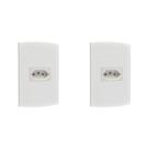 Kit C/2 - Conjunto Peesa Alfa 1541 1Tomada 10A Branco