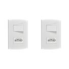 Kit C/2 - Conjunto Peesa Alfa 1543B 1 Interruptor Par.Tomada .. Kit C/2 - Conjunto Peesa Alfa 1543B 1 Interruptor Par.Tomada ..
